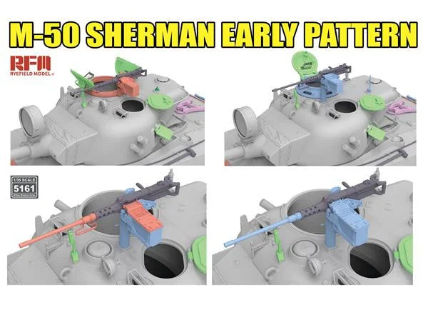 Rye Field Model 5161 M-50 Sherman early pattern Degem Aleph / Degem Beth 1/35 – image 6
