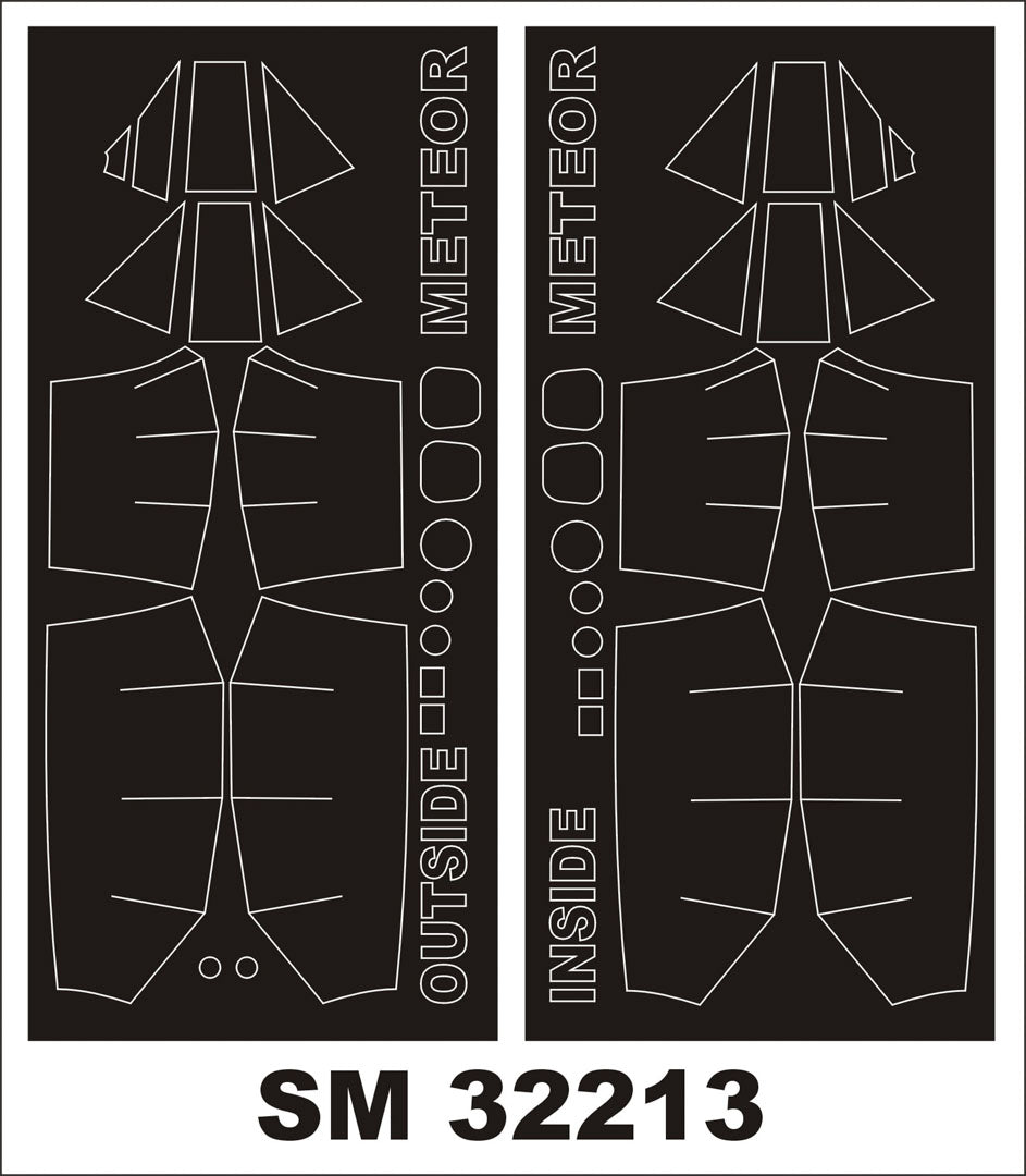 Montex SM32213 Gloster Meteor F.8/FR.9 REVELL Mini Mask for painting 1/32