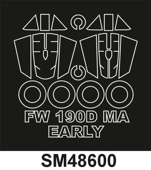 Montex SM48600 Fw 190D-9 early MINIART Mini Mask for painting 1/48