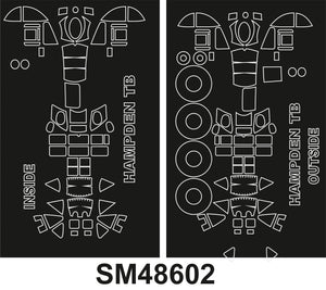 Montex SM48602 H.P. HAMPDEN : TORPEDO VERSION ICM Mini Mask for painting 1/48