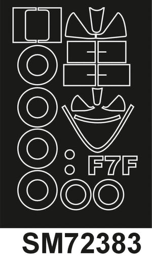 Montex SM72383 F7F TIGERCAT FLY Mini Mask for painting 1/72