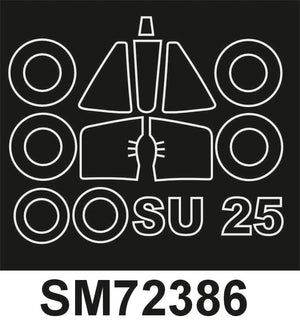 Montex SM72386 Su-25 ZVEZDA Mini Mask for painting 1/72