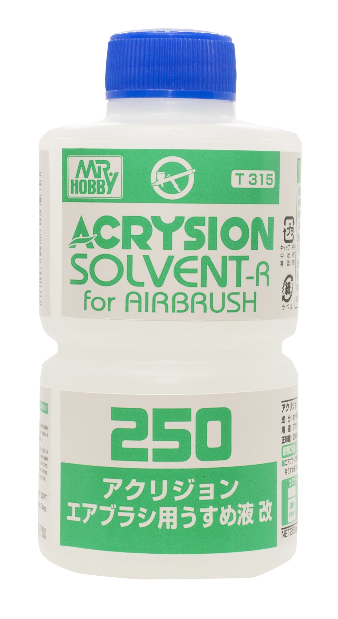 Gunze Sangyo T-315 Acrysion Solvent Thinner R for Airbrush (250ml)