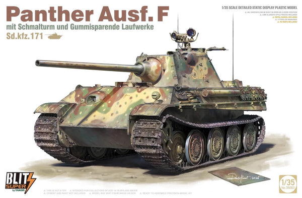 Takom 35003 Panther Ausf. F mit Schmalturm und Gummisparende Laufwerke Sd.kfz. 171 1/35