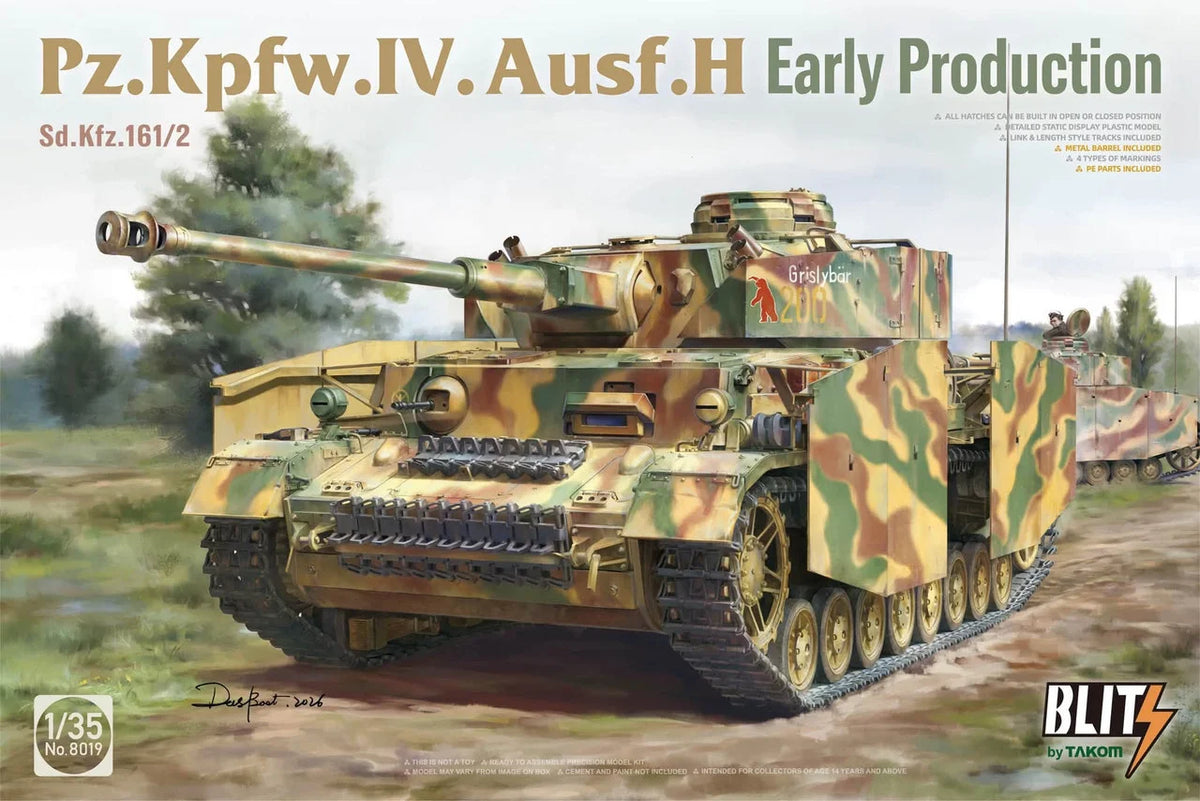 Takom 8019 Pz. Kpfw. IV Ausf. H Early Production 1/35