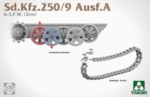 Takom 2213 Sd.Kfz. 250/9 Ausf. A le. S.P.W. (2 cm) 1/35 – Bild 8