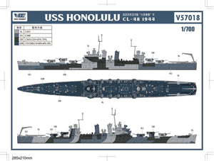 Vee Hobby V57018 USS Honolulu CL-48 - Standard Edition 1/700 – zdjęcie 3
