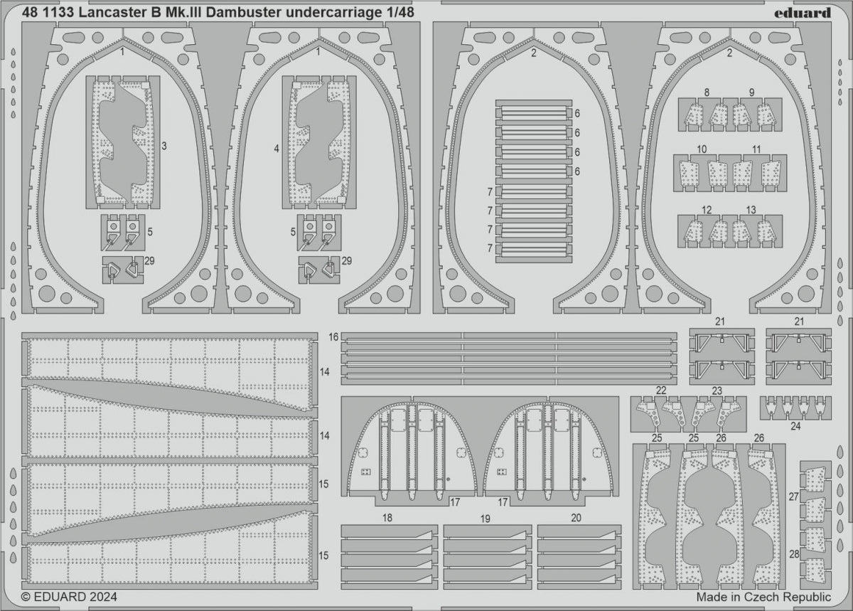 Eduard BIG49413 Lancaster B Mk. III Dambuster PART II HONG KONG MODELS 1/48 – imagen 4