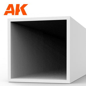 Tube creux carré AK Interactive AK6550 6,00 x 350 mm – Tube creux carré en styrène – (2 unités) – image 3