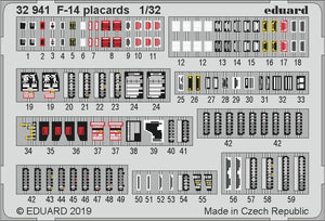 Plaques Eduard 32941 F-14 1/32 TAMIYA