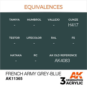 AK Interactive AK11365 French Army Grey-Blue 17ml – imagen 3