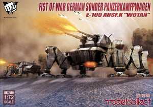 Modelcollect UA72159 Poing de guerre allemand Sonder PanzerKamfpWagen E-100 ausf.k &amp;quot;Wotan&amp;quot; (1/72)