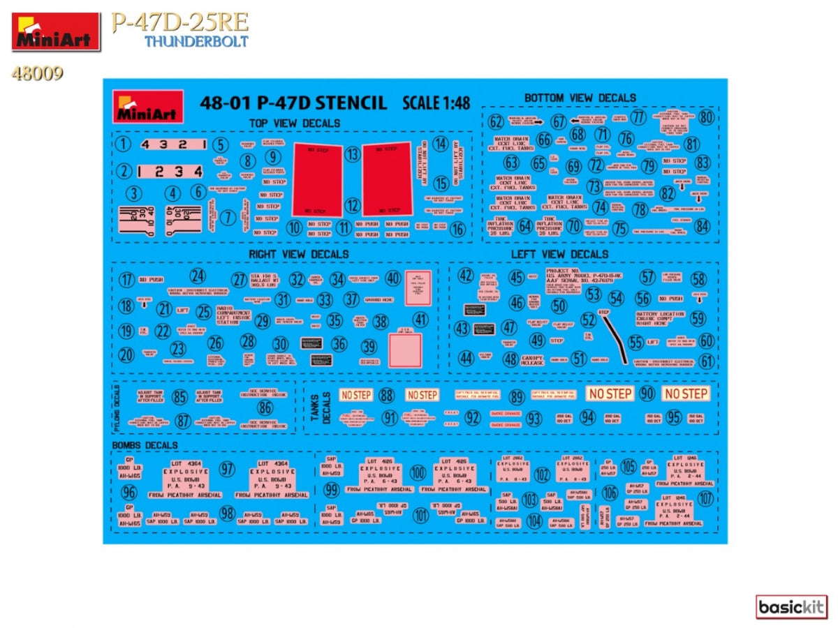 MiniArt 48009 P-47D-25RE THUNDERBOLT. KIT DE BASE 1/48  – image 3