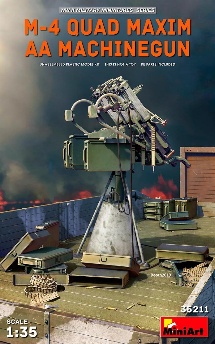 MiniArt 35211 Mitrailleuse antiaérienne quadruple M-4 Maxim 1/35