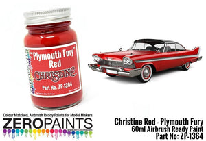 Peinture Zero Paints ZP-1364 Rouge Christine - Plymouth Fury 60 ml