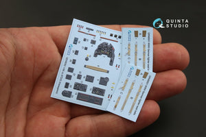 Quinta Studio QD48092 Ju 87D/G 3D-Printed &amp;amp; coloured Interior on decal paper (for Hasegawa kit) 1/48 – imagen 2