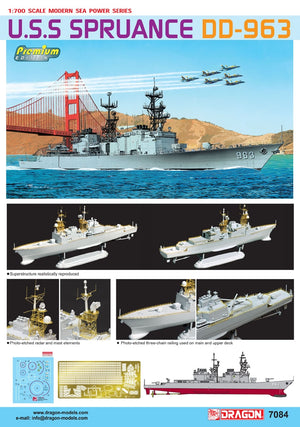 Dragon 7084 U.S.S Spruance DD-963 1/700 – zdjęcie 2