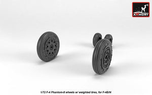 Armory Models AW72328 F-4 Phantom-II wheels w/ weighted tires, early 1/72 – imagen 2