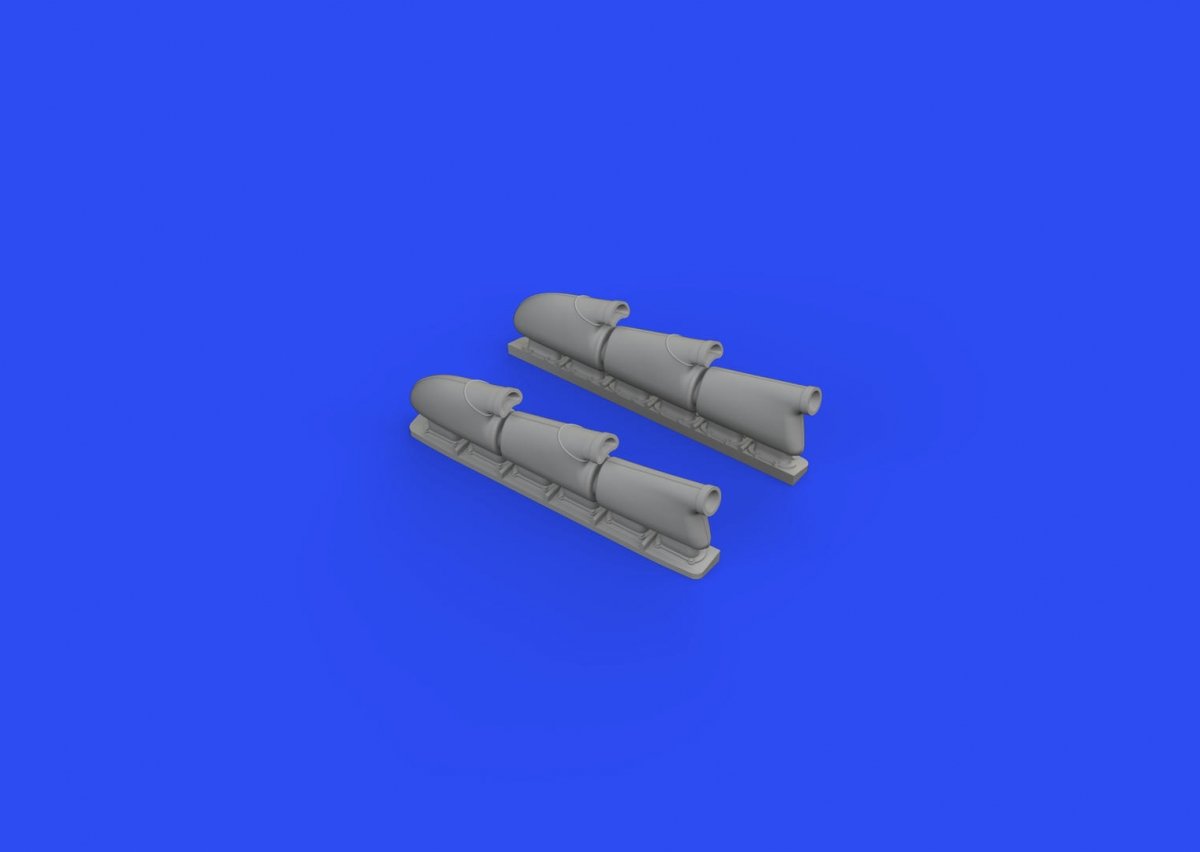 Eduard 648667 Spitfire Mk.V three-stacks exhausts rounded EDUARD 1/48 – zdjęcie 3