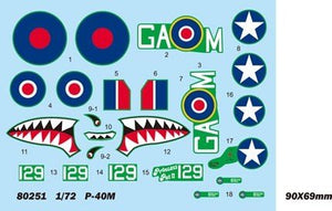 Hobby Boss 80251 P-40M Warhawk 1/72 – imagen 3