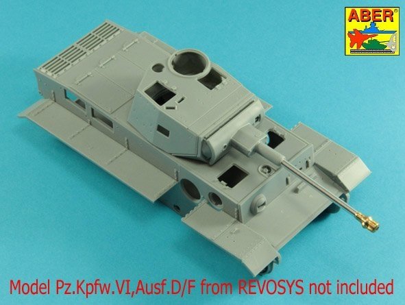Aber 35L-253 Lufa 7,5mm z hmulcem wylotowym do niemieckiego czołgu Pz.Kpfw. VI Ausf. D/F (VK36.01) 1/35 – zdjęcie 4