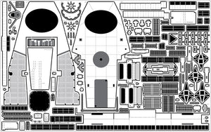 Pontos 23003F1 USS BB-63 Missouri 1945 Detail Up Set (20B Deck Blue stained wooden deck) 1/200 – zdjęcie 16