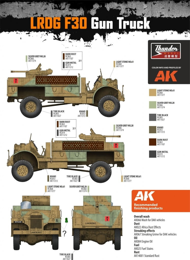 Camion Thunder Model 35312 LRDG CMP F30 avec canon Bofors MKI 37 mm Ordnance - Édition limitée bonus 1/35 – image 17