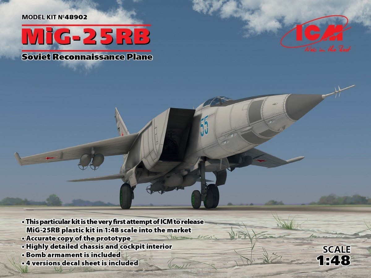 ICM 48902 MiG-25 RB, avion de reconnaissance soviétique (1/48)
