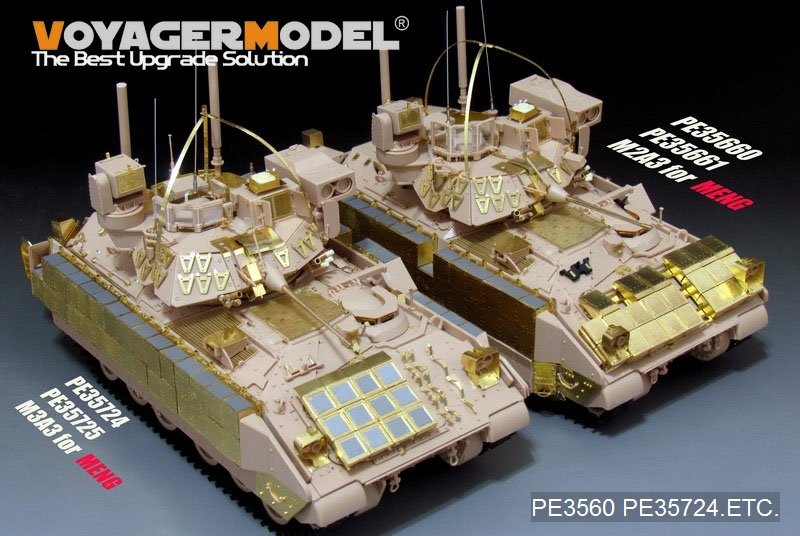 Voyager Model PE35724 Modern US Army M3A3 BRADLEY w/BUSK III IFV Basic B ver include Gun barrel (For MENG SS-006) 1/35 – imagen 6