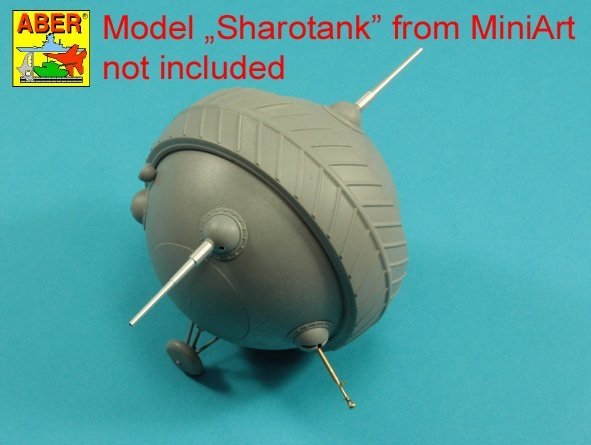 Armement Aber 35L-278 pour le char soviétique « Sharotank » : 2 canons de 37 mm, 2 mitrailleuses DShK M36 de 12,7 mm. MiniArt 1/35 – image 8