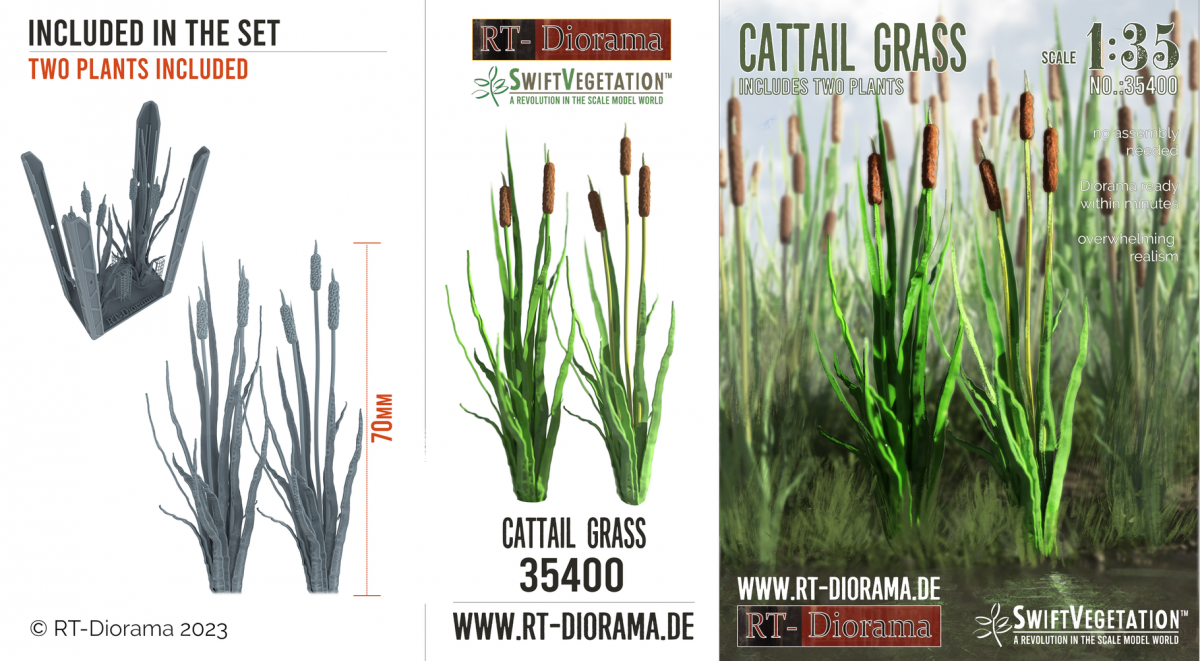RT-Diorama 35400 Cattail Grass 1/35 – imagen 3