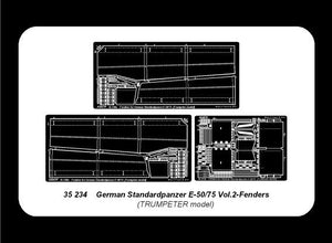 Aber 35234 German Standardpanzer E-75/50 - vol. 2 - additional set - fenders 1/35 – imagen 4