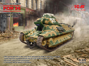 ICM 35336 FCM 36, WWII French Light Tank 1/35