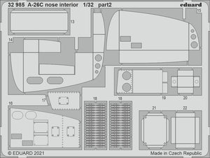 Eduard 32985 A-26C nose interior HOBBY BOSS 1/32 – imagen 2