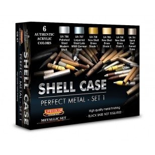 Lifecolor CS47 Acrylic paint set Shell Case 6x22ml