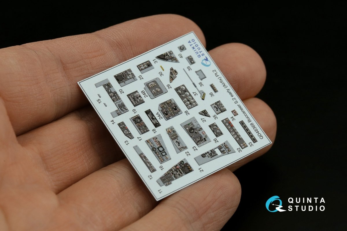 Quinta Studio QD48368 Buccaneer S.2 early 3D-Printed &amp;amp; colored Interior on decal paper (Airfix) 1/48 – image 15