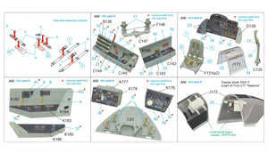 Quinta Studio QD32074 Me 262B1a/U-1 3D-Printed &amp;amp; coloured Interior on decal paper (Revell) 1/32 – Bild 2