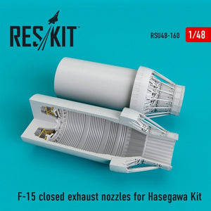 RESKIT RSU48-0160 Buses d&amp;#39;échappement fermées pour F-15, kit Hasegawa 1/48