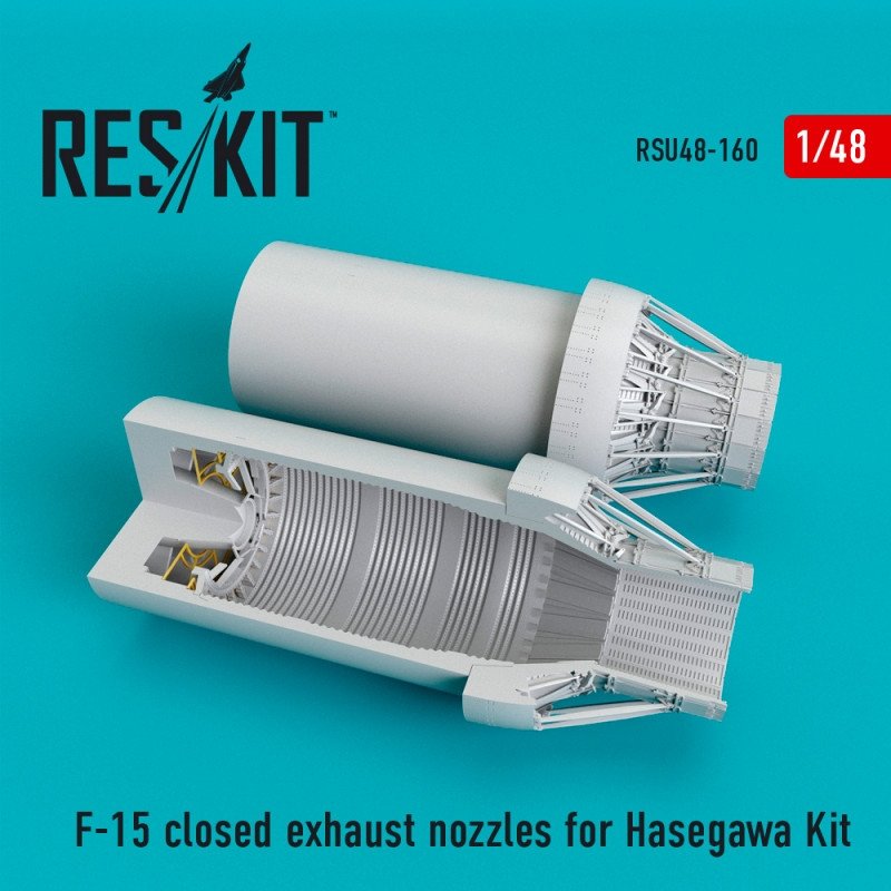 RESKIT RSU48-0160 Buses d&amp;#39;échappement fermées pour F-15, kit Hasegawa 1/48