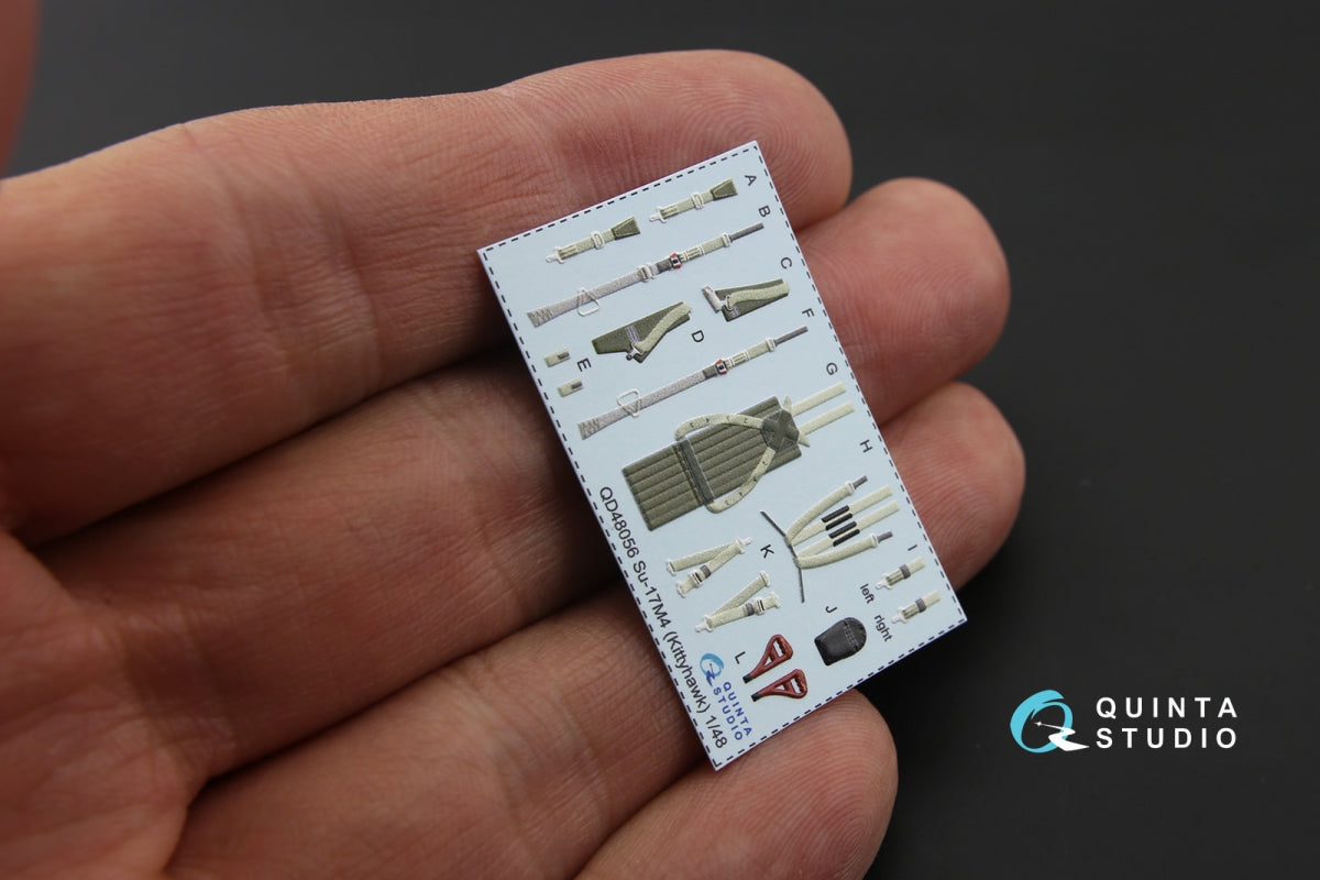 Quinta Studio QD48056 Su-17M4/22M4 3D-Printed coloured Interior on decal paper (for KittyHawk kit) 1/48 – imagen 2