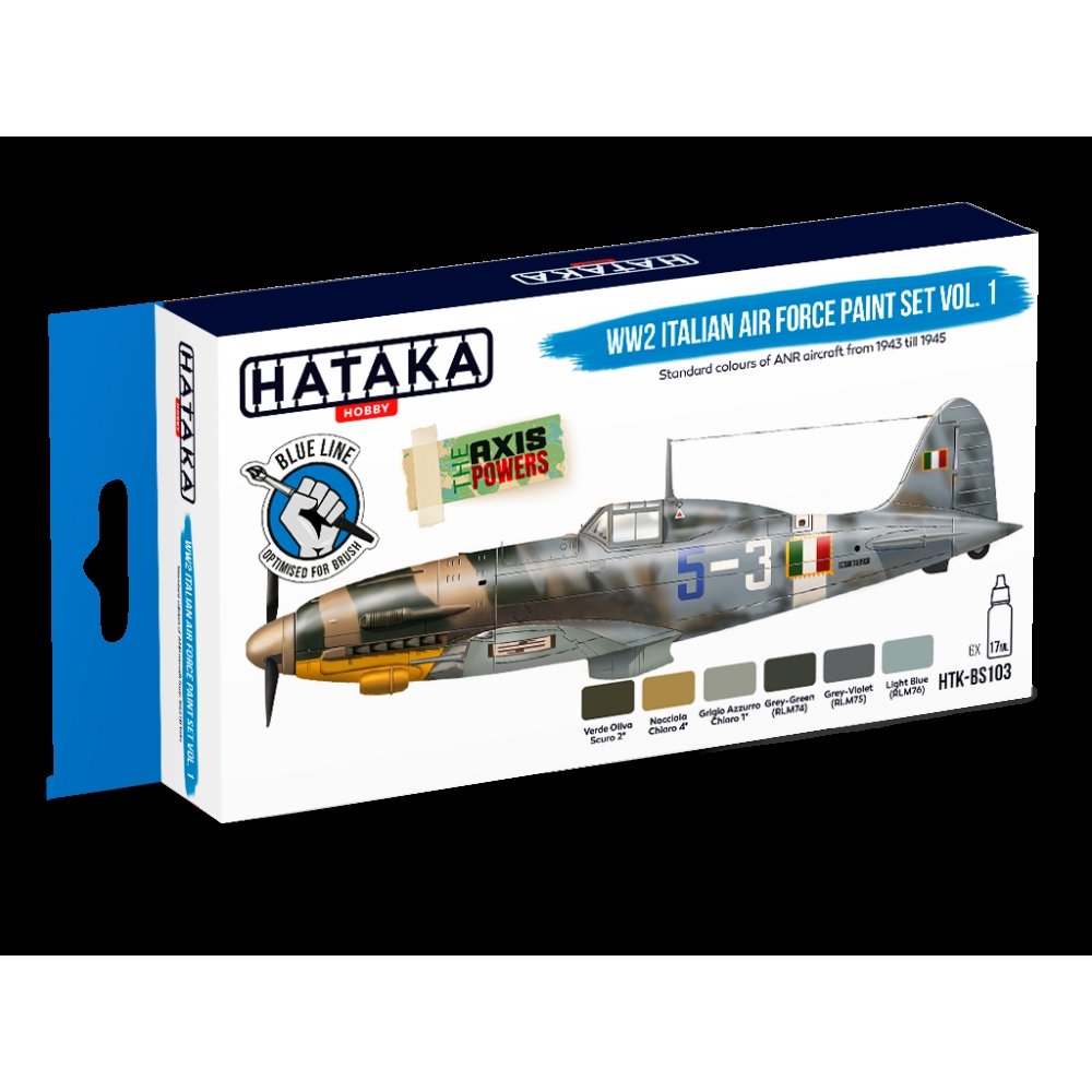 Hataka HTK-BS103 “WW2 Italian Air Force Paint set vol. 1&amp;quot; (6x17ml) – immagine 2