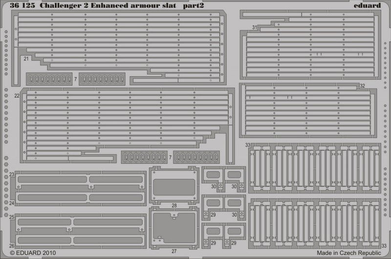 Eduard 36125 Challenger 2 Enhanced armour slat 1/35 Trumpeter – imagen 2