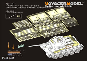 Maquette Voyager PE351034A (Version sans canon) T-34/85 russe n° 174, production de base (pour RMF5059/5040), échelle 1/35