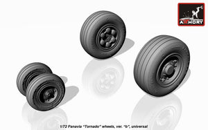 Armory Models AW72501b Panavia Tornado wheels, w/ tyres type “b” (GY) 1/72 – imagen 2