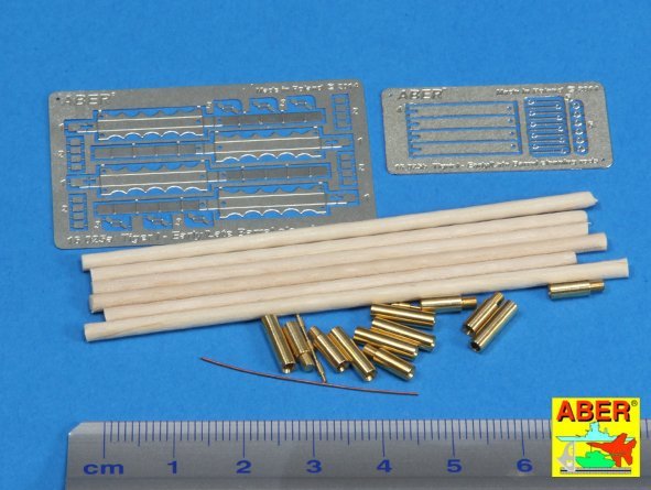 Aber 16025 Barrel cleaning rods with brackets for Tiger I – early/late 1/16 – imagen 2