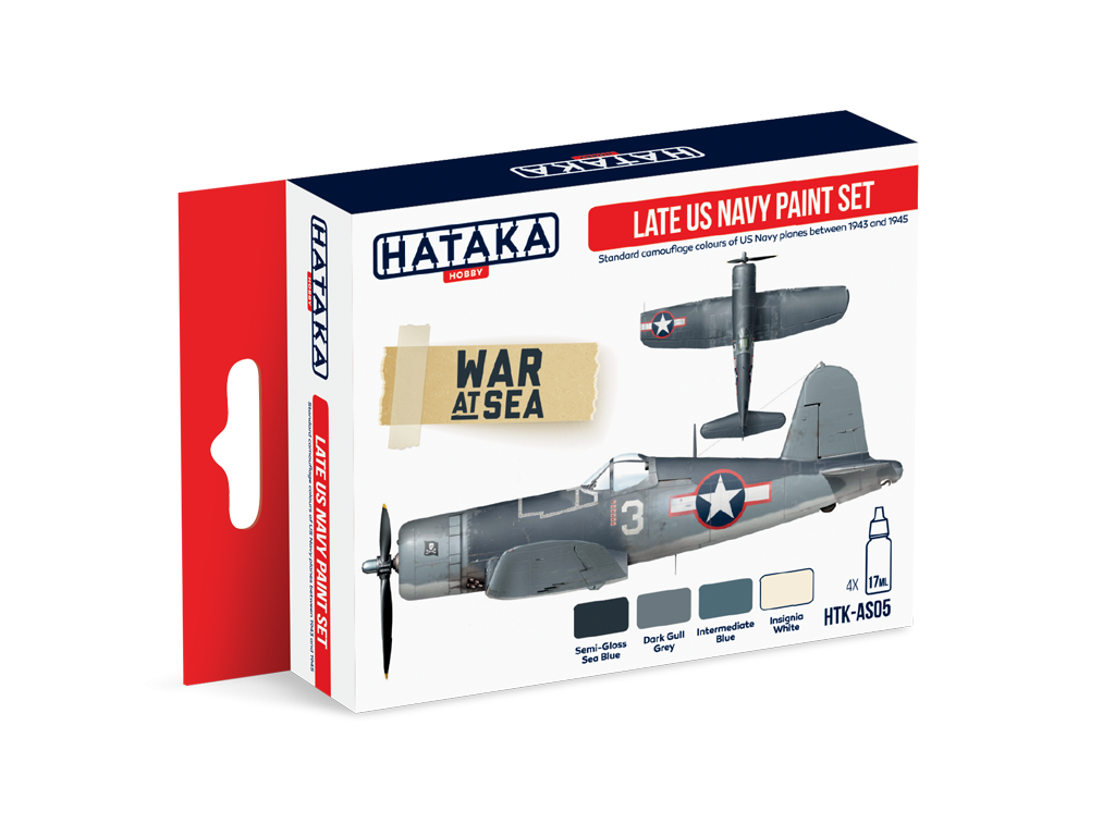 Coffret de peinture Hataka HTK-AS05 Late US Navy, 4 x 17 ml – image 3