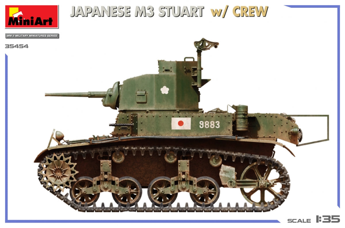Miniart 35454 JAPANESE M3 STUART w/CREW 1/35 – imagen 5