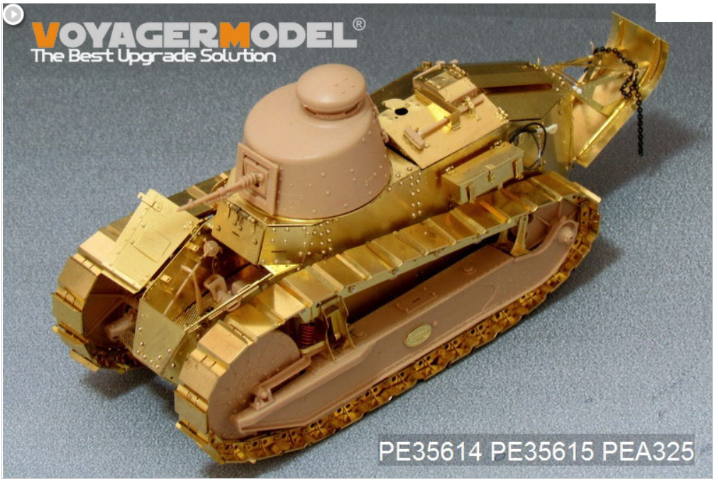 Voyager Model PE35614 WWI French Renault FT-17 (Cast turret type)basic For MENG TS-008 1/35 – imagen 2