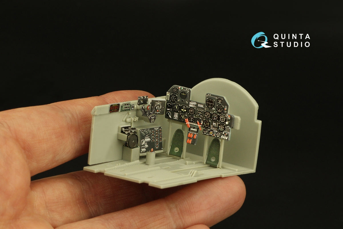 Quinta Studio QD32187 P-47D Thunderbolt Bubbletop (Late) 3D-Printed coloured Interior on decal paper (Trumpeter) 1/32 – Bild 9