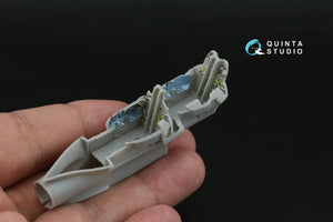 Intérieur imprimé en 3D et coloré sur papier décalcomanie (Modelsvit) pour le Su-17UM3 de Quinta Studio QDS-72167 (petite version) à l&amp;#39;échelle 1/72 – image 4